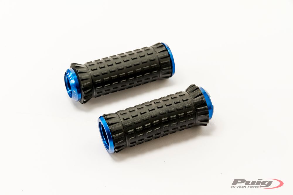 PUIG 9193A R-Fighter S Fußrasten passend fuer YAMAHA T-MAX 560 TECH MAX Blau