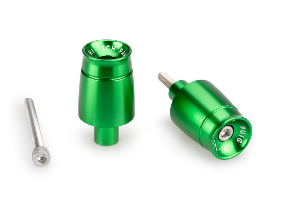 PUIG 21031V Lenkerenden Sport passend fuer KAWASAKI NINJA 650 Grün