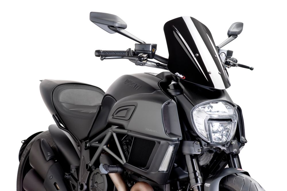 PUIG 7570N New Generation Verstellbare passend fuer DUCATI DIAVEL Schwarz