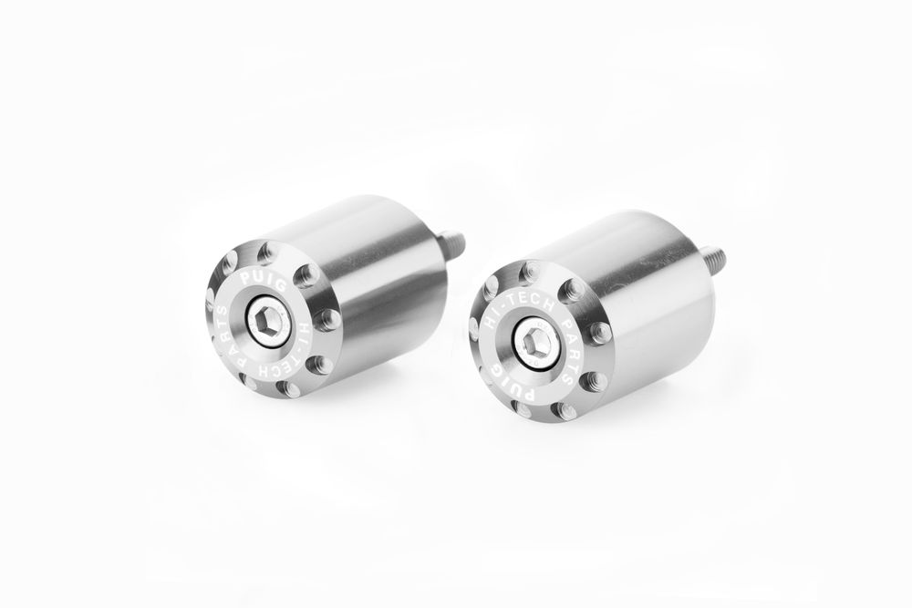 PUIG 20439P Lenkerenden Lang passend fuer KAWASAKI Z650 Silber