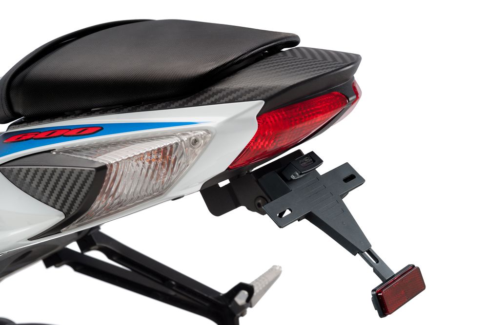 PUIG 5733N Kennzeichenhalters passend fuer SUZUKI GSX-R600 Schwarz