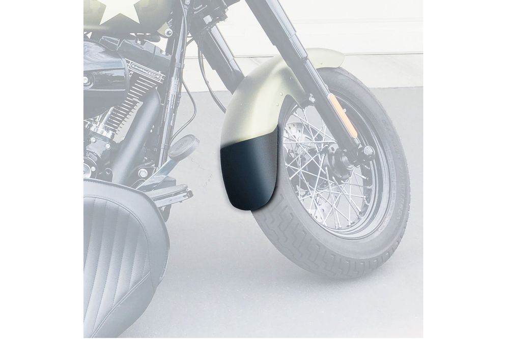PUIG 21849N Verlängerung des vorderen Schutzblechs passend fuer HARLEY DAVIDSON SOFTAIL SLIM FLSL Schwarz