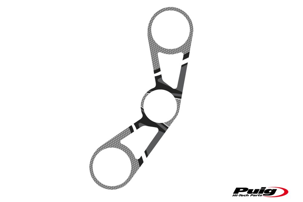 PUIG 6981U Radikal Yoke Protector passend fuer BMW S1000RR Grau