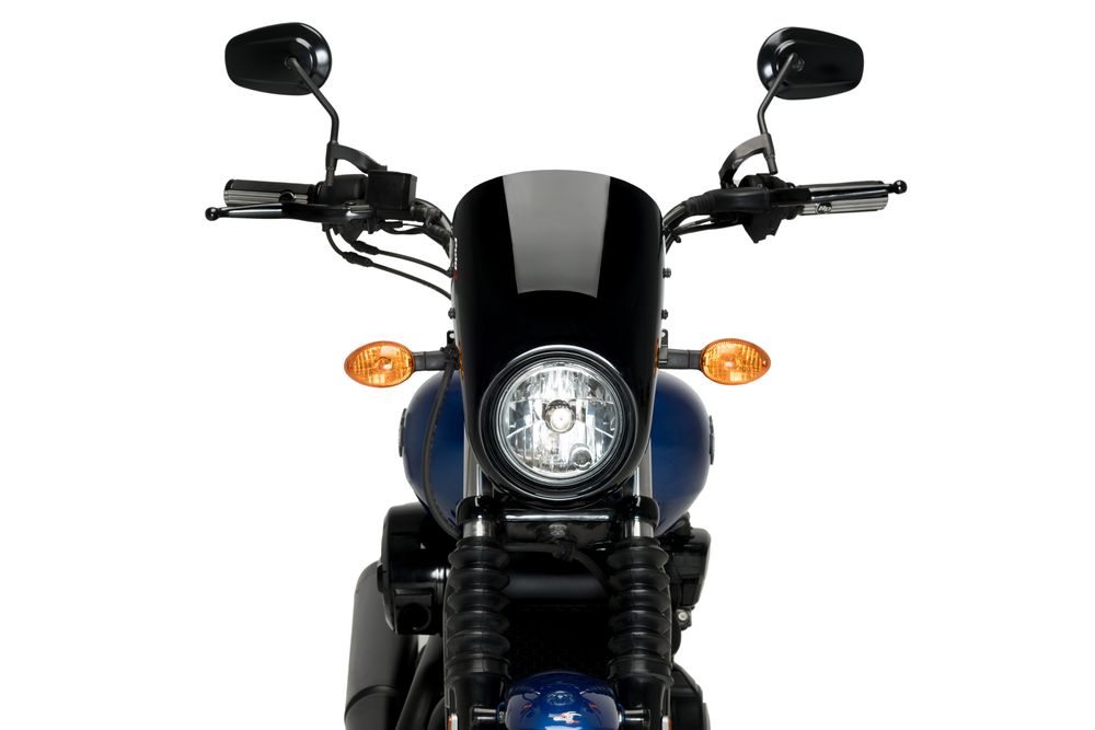 PUIG 21085N Anarchy passend fuer HARLEY DAVIDSON STREET 750 XG750 Schwarz
