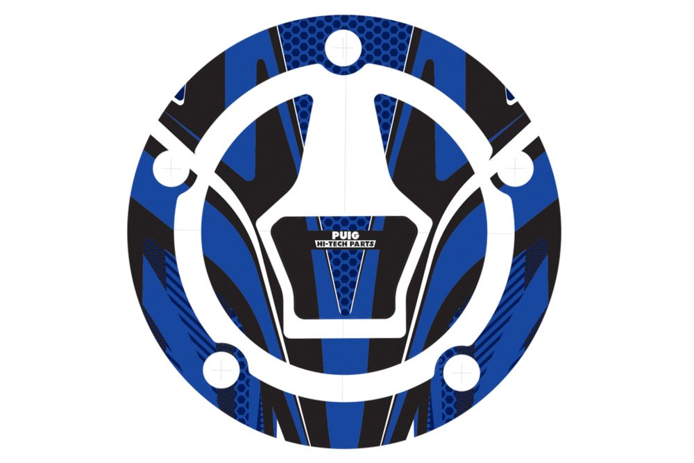 PUIG 9609A Tankdeckelabdeckungen Radikal passend fuer SUZUKI GSX-R125 Blau