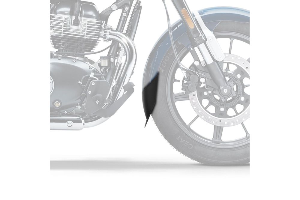 PUIG 21846N Verlängerung des vorderen Schutzblechs passend fuer ROYAL ENFIELD SUPER METEOR 650 Schwarz