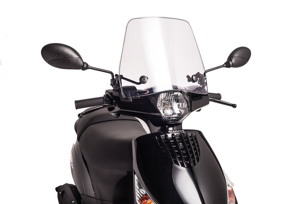PUIG 6534W Rollerscheibe Trafic passend fuer PIAGGIO ZIP 50 2T Transparent