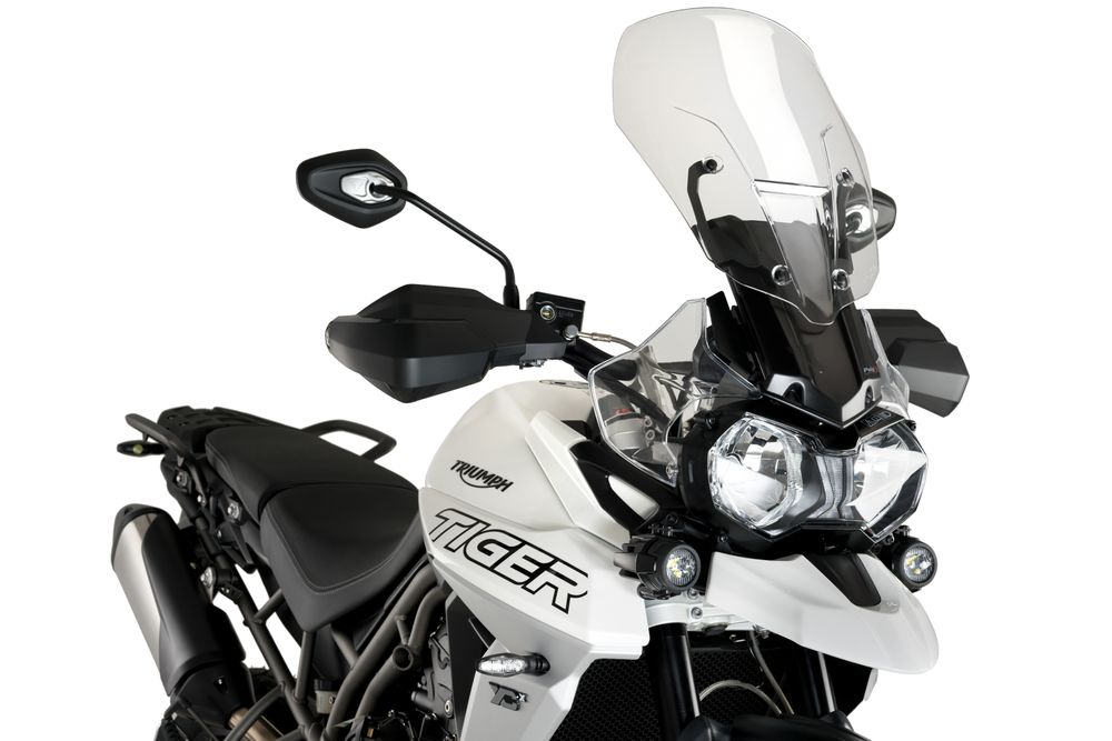 PUIG 3654N E.R.S. (Elektronisches Regulierungsystem für Scheiben) passend fuer TRIUMPH TIGER 800 XCX Schwarz