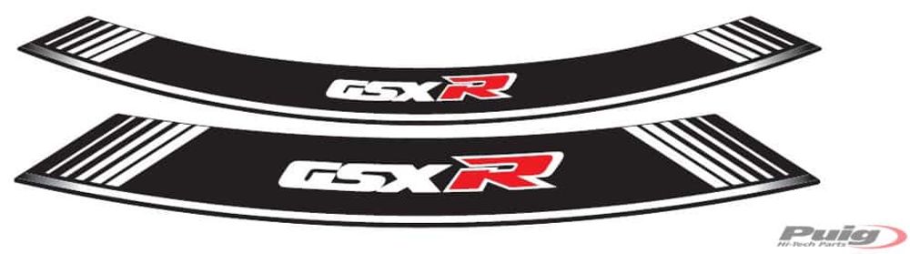 PUIG 5525B Rim Strips Specials passend fuer SUZUKI GSX-R750 Weiss