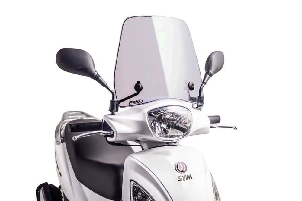 PUIG 8477W Rollerscheibe Urban passend fuer SYM SYMPHONY 50 4T AC E2 Transparent