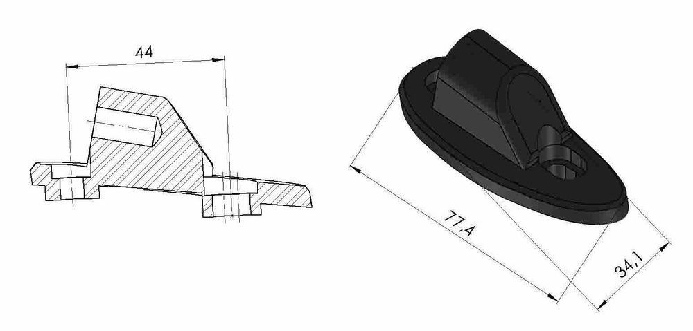 PUIG 3544N Z2 Rückspiegel passend fuer HONDA CBR1000RR FIREBLADE SP Schwarz