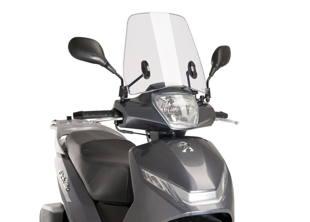 PUIG 9968W Rollerscheibe Urban passend fuer PEUGEOT BELVILLE 125 Transparent