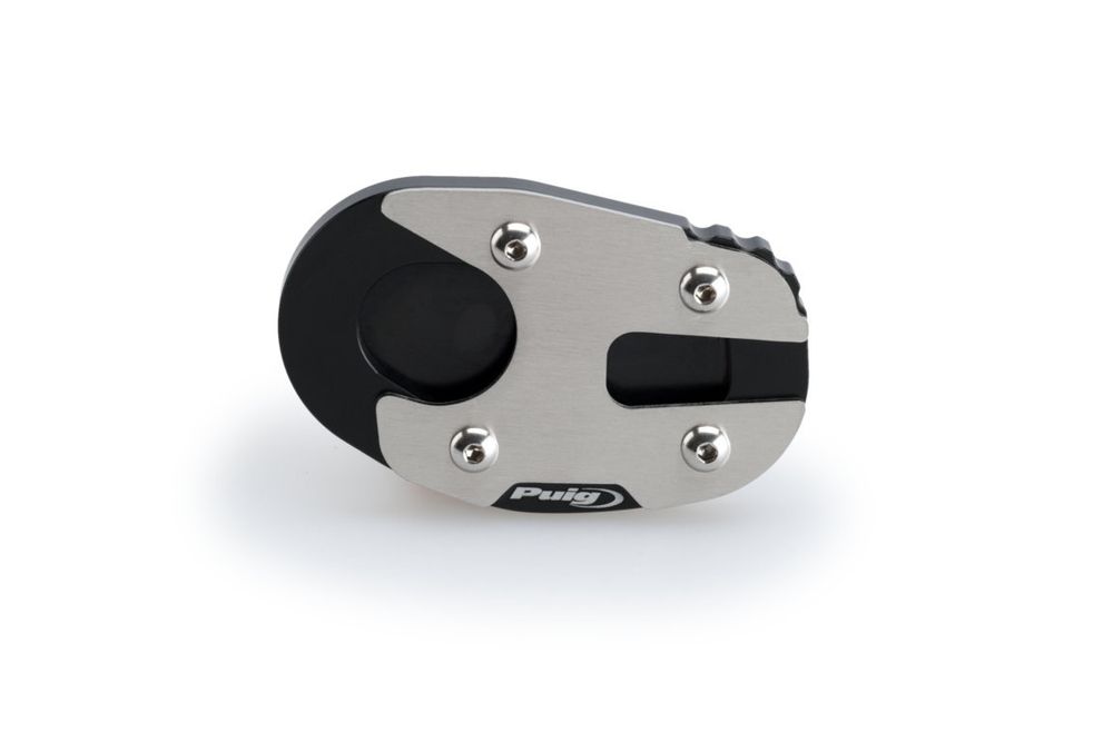 PUIG 20185N Fusstandverbreiterung mit Standardaufhängung passend fuer YAMAHA MT-03 Schwarz