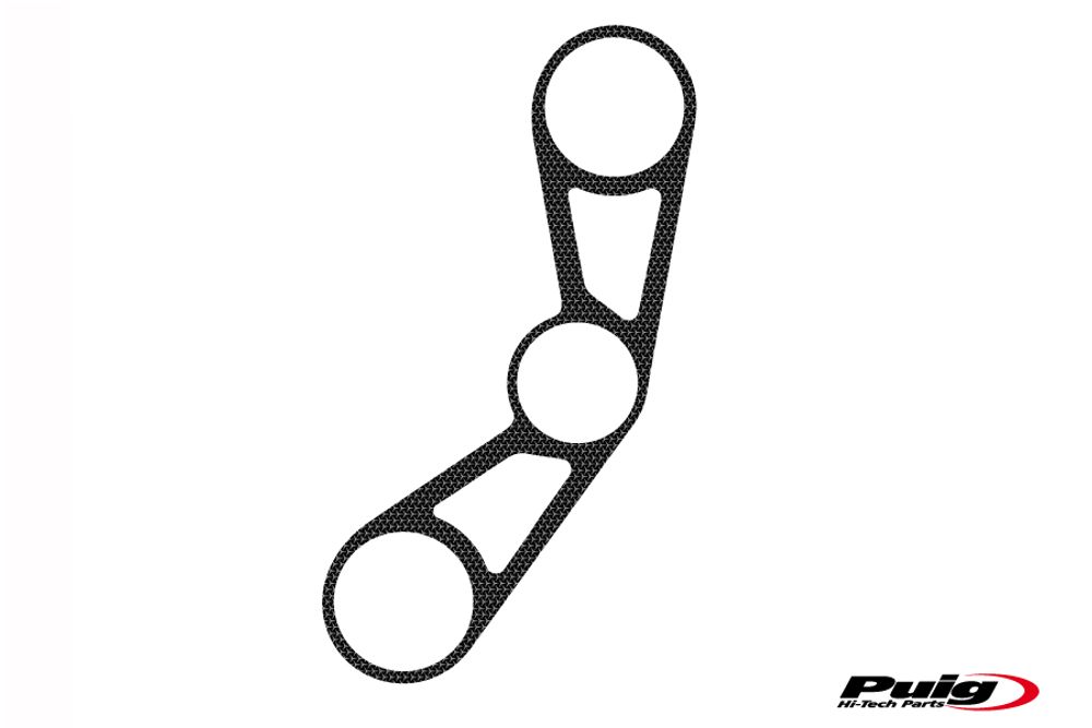 PUIG 7450U Naked Yoke Protector passend fuer BMW S1000RR Grau