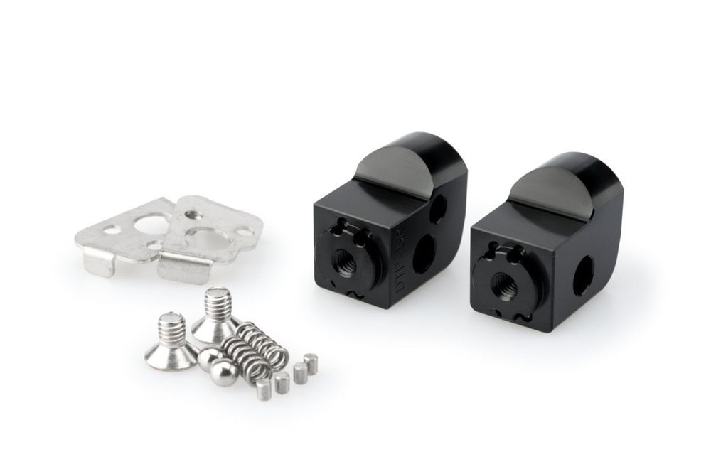 PUIG 20326N Vintage Fußrasten passend fuer BMW F650GS Schwarz