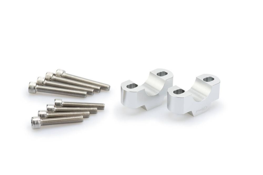 PUIG 3740P Lenkererhöhungen passend fuer UNIVERSAL UNIVERSAL Silber