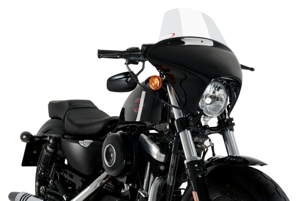 PUIG 21056W Touring Batwing SML passend fuer HARLEY DAVIDSON SPORTSTER FORTY-EIGHT XL1200X Transparent