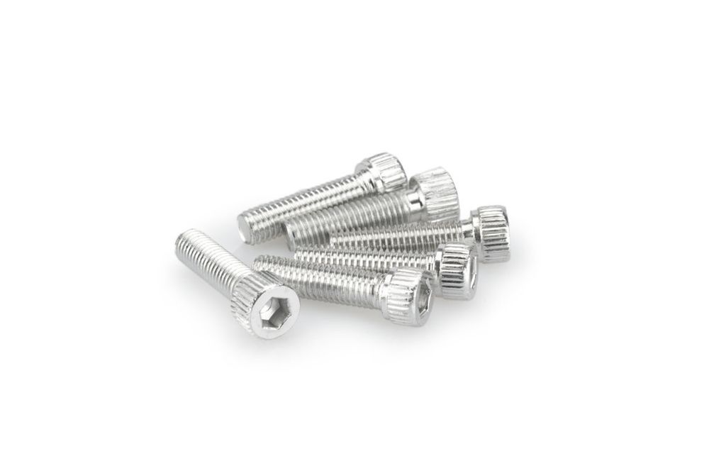 PUIG 0473P Muttern aus Anodisierten Aluminium passend fuer UNIVERSAL UNIVERSAL Silber