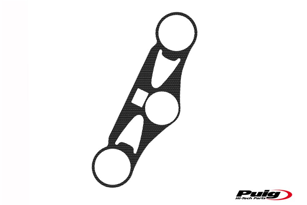PUIG 7433U Naked Yoke Protector passend fuer HONDA CBR1000RR FIREBLADE Grau