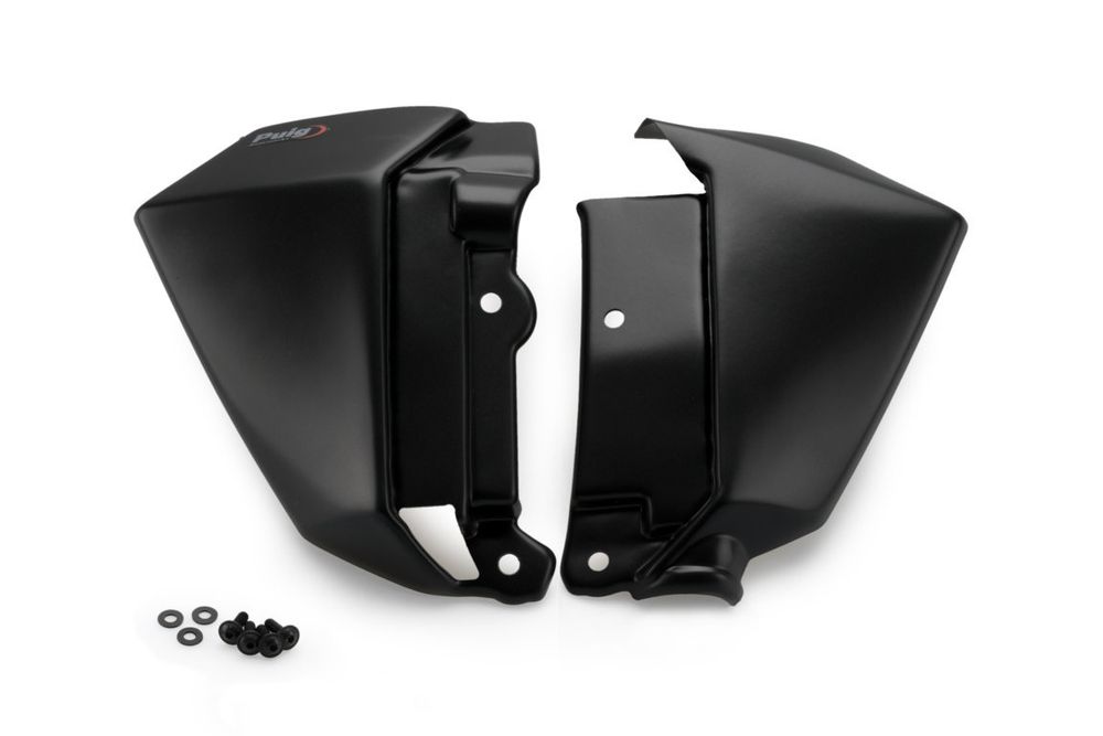 PUIG 9371J Kühlerdeckel  passend fuer KAWASAKI Z650 Mattschwarz