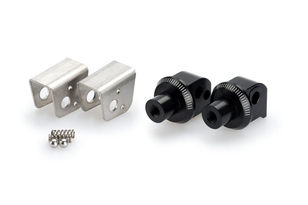 PUIG 9784N Vintage Fußrasten  passend fuer BMW F850GS Schwarz