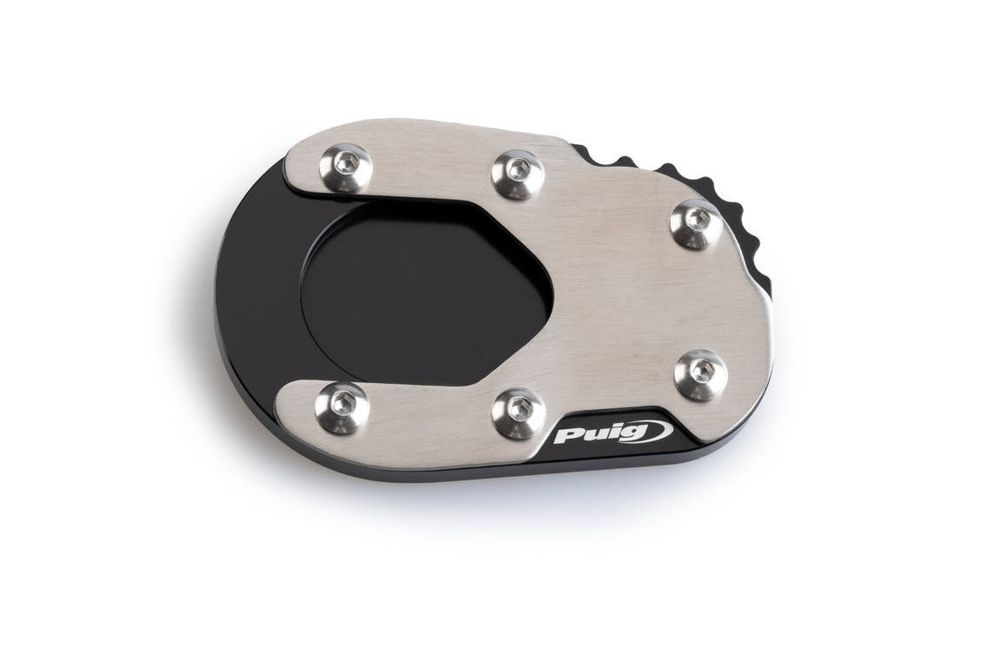 PUIG 21363N Fusstandverbreiterung mit Standardaufhängung passend fuer KTM 1290 SUPER ADVENTURE R Schwarz