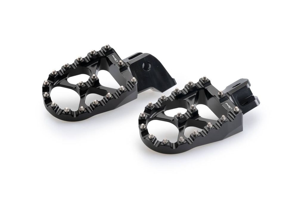 PUIG 21579N Fussrasten Off-Road passend fuer TRIUMPH TIGER EXPLORER Schwarz