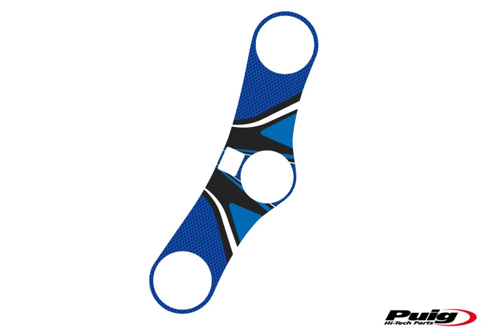 PUIG 6966A Radikal Yoke Protector passend fuer HONDA CBR900RR FIREBLADE Blau