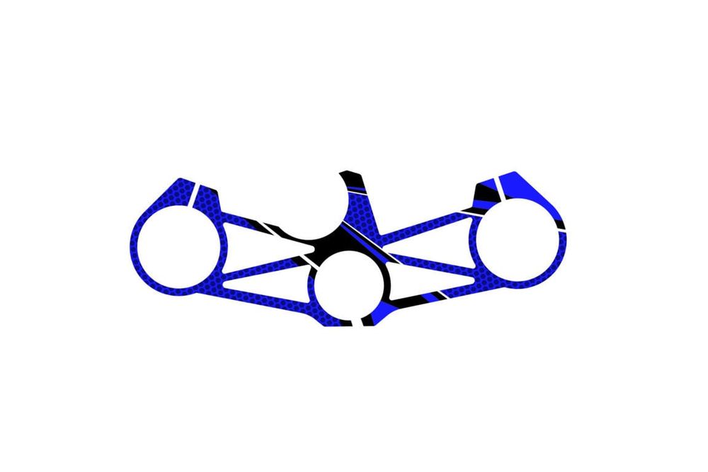 PUIG 3478A Radikal Yoke Protector passend fuer KAWASAKI ZX-6R 636 NINJA Blau
