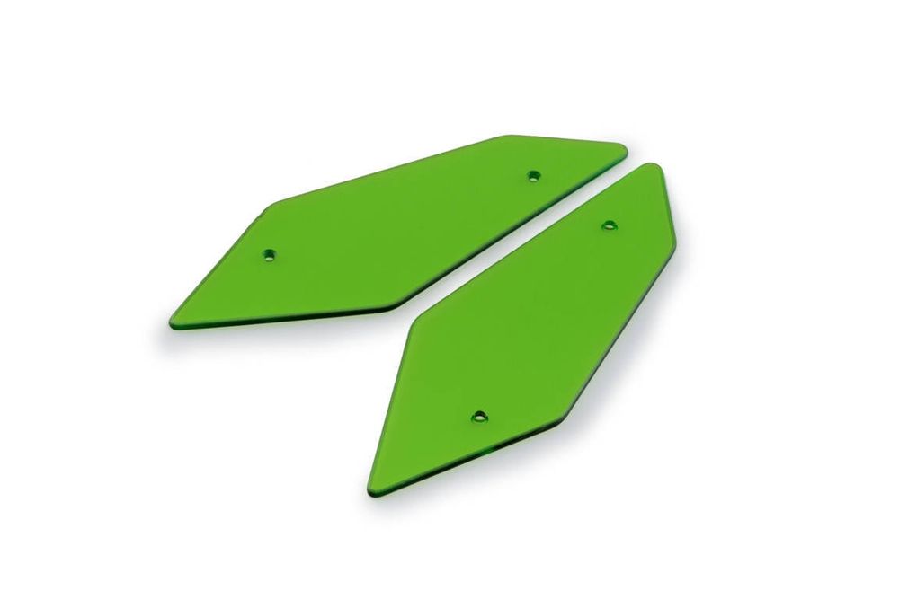 PUIG 20329V Naked Side Spoiler passend fuer UNIVERSAL UNIVERSAL Grün