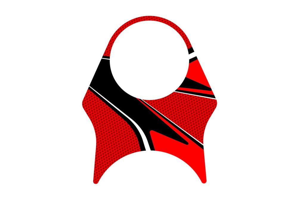 PUIG 9078R Radikal Yoke Protector passend fuer SUZUKI SV650 Rot
