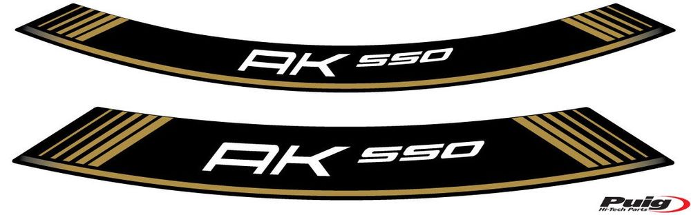 PUIG 9630O Rim Strips Specials passend fuer KYMCO AK550 PREMIUM Gold
