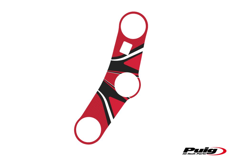PUIG 6971R Radikal Yoke Protector passend fuer HONDA CBR600RR Rot