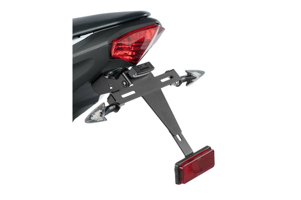 PUIG 7788N Kennzeichenhalters passend fuer KAWASAKI Z125 Schwarz