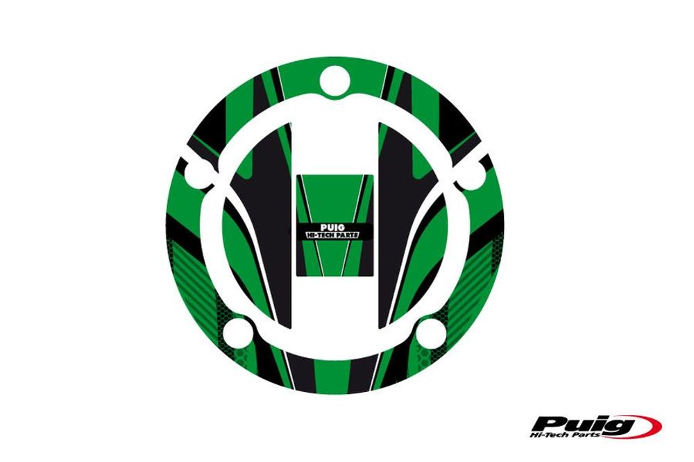 PUIG 6318V Tankdeckelabdeckungen Radikal passend fuer SUZUKI GSX-S1000 Grün