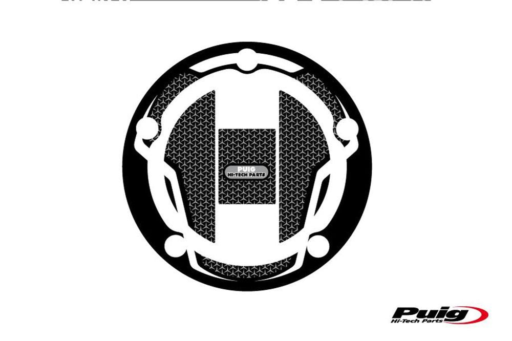 PUIG 6317U Tankdeckelabdeckungen Naked passend fuer SUZUKI GSX-S1000 Grau