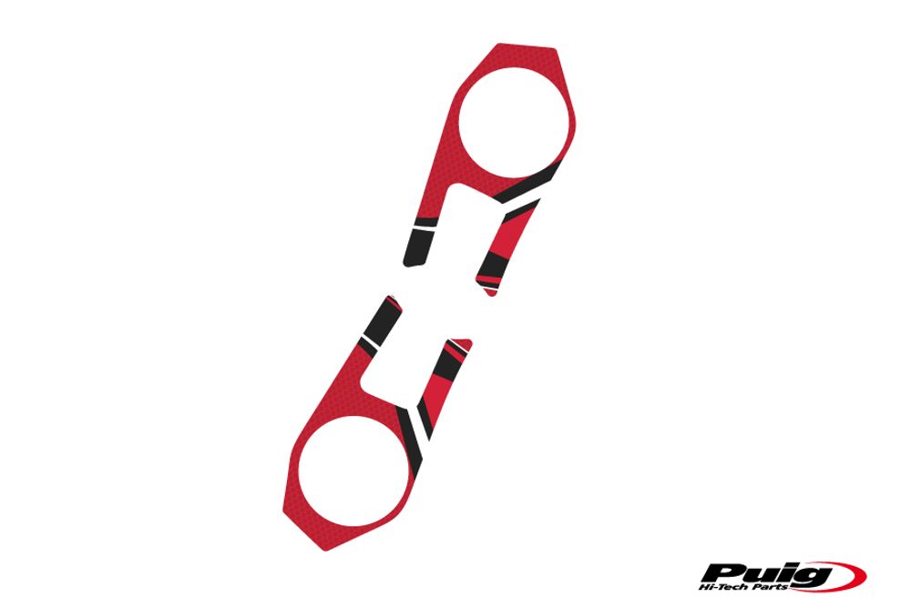 PUIG 6948R Radikal Yoke Protector passend fuer KAWASAKI ZX-6R NINJA Rot