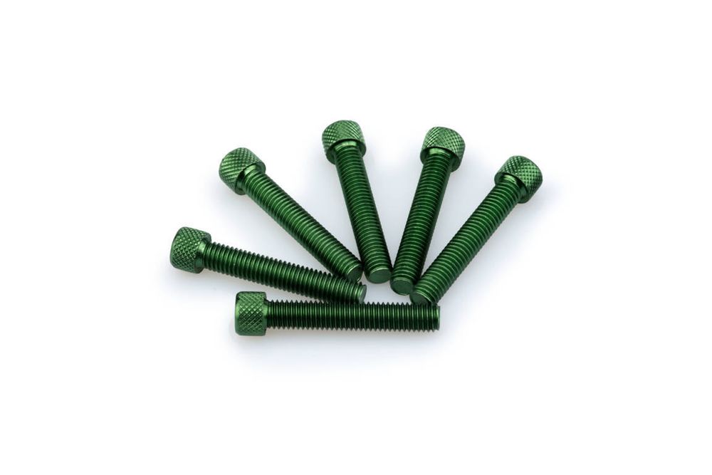 PUIG 0516V Muttern aus Anodisierten Aluminium passend fuer UNIVERSAL UNIVERSAL Grün