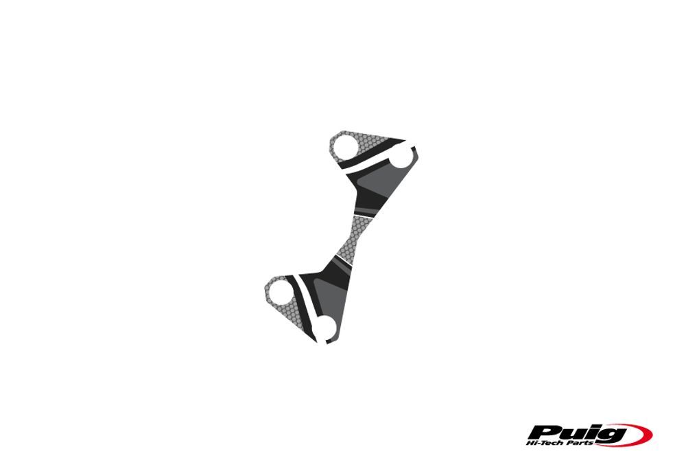 PUIG 6952U Radikal Yoke Protector passend fuer KAWASAKI Z1000 Grau