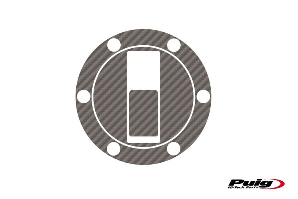 PUIG 8375C Tankdeckelschutz X-TREME passend fuer APRILIA SHIVER 900 Carbon look