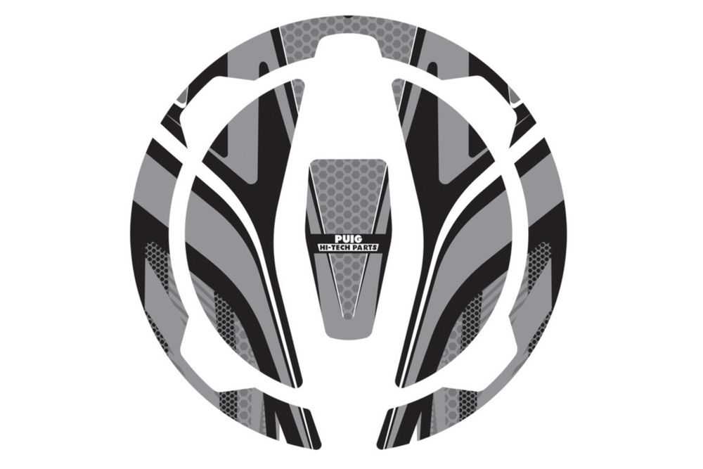 PUIG 9362U Tankdeckelabdeckungen Radikal passend fuer KAWASAKI VERSYS-X 300 Grau