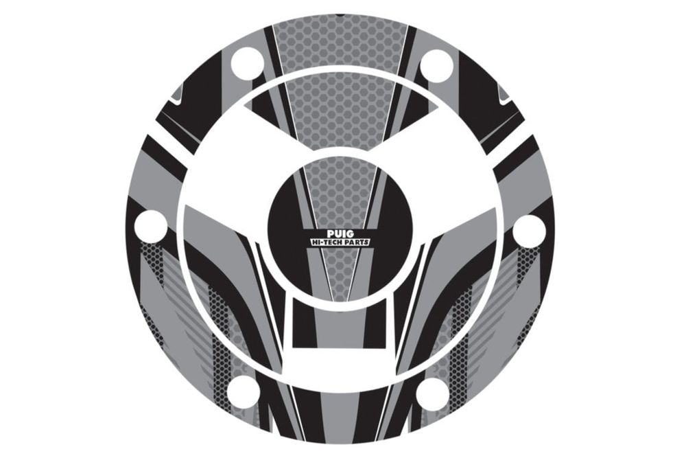PUIG 9053U Tankdeckelabdeckungen Radikal passend fuer TRIUMPH SPEED TRIPLE 1050 R Grau