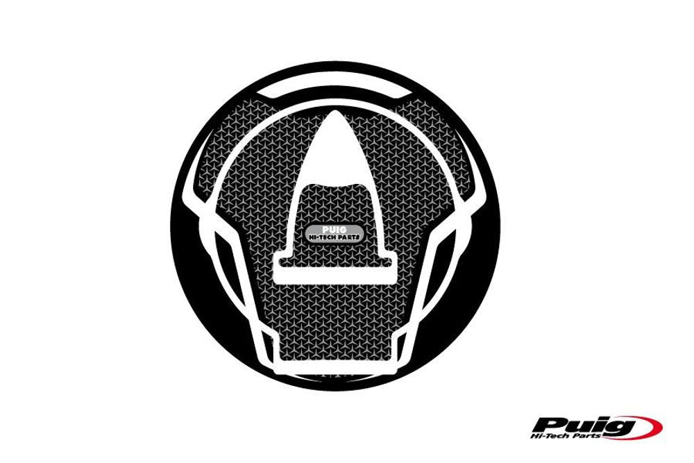 PUIG 6305U Tankdeckelabdeckungen Naked passend fuer DUCATI X DIAVEL Grau