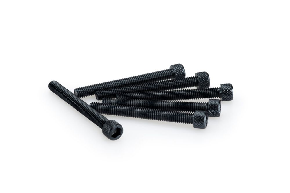 PUIG 0446N Muttern aus Anodisierten Aluminium passend fuer UNIVERSAL UNIVERSAL Schwarz