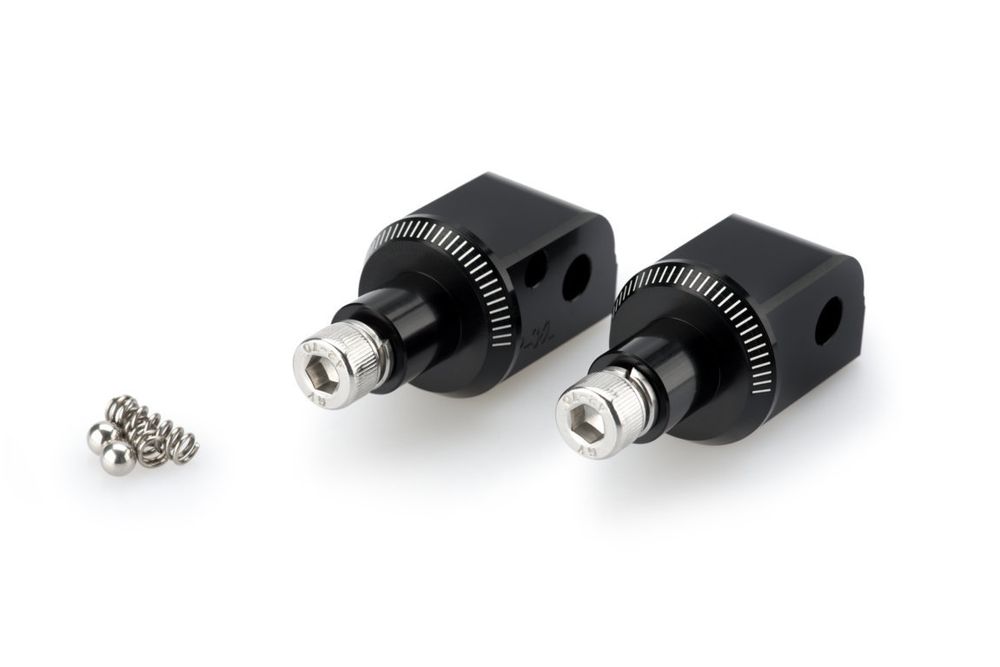 PUIG 7211N Vintage Fußrasten passend fuer KTM RC125 Schwarz