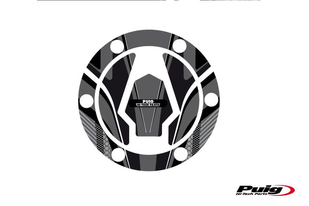 PUIG 9041U Tankdeckelabdeckungen Radikal passend fuer BMW G310R Grau