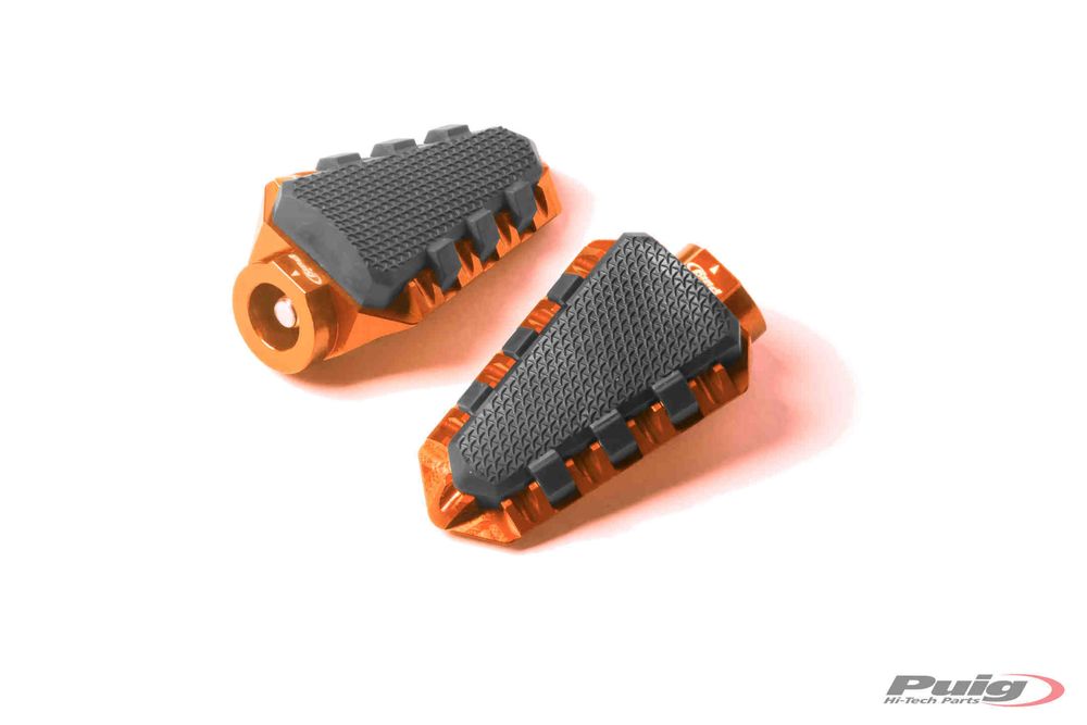 PUIG 7319T Trail Fußrasten passend fuer SUZUKI GSX-R750 Orange