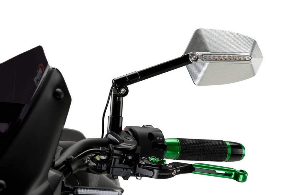 PUIG 016ND GTI Rückspiegel passend fuer KAWASAKI Z750 Aluminium