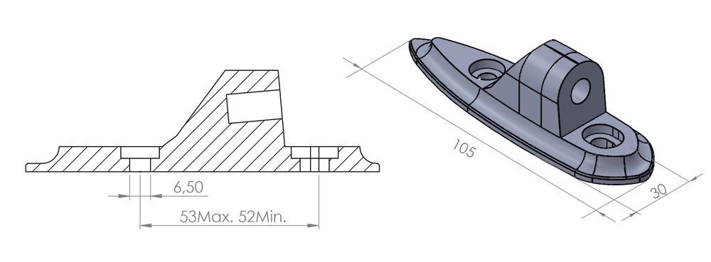 PUIG 9586N Z2 Rückspiegel passend fuer YAMAHA YZF-R3 Schwarz