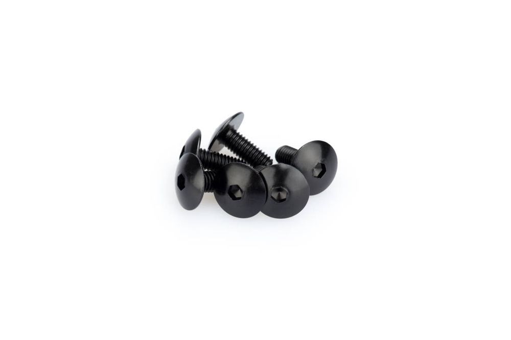 PUIG 0611N Muttern aus Anodisierten Aluminium passend fuer UNIVERSAL UNIVERSAL Schwarz